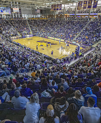 Basketball game in the McLeod Center
